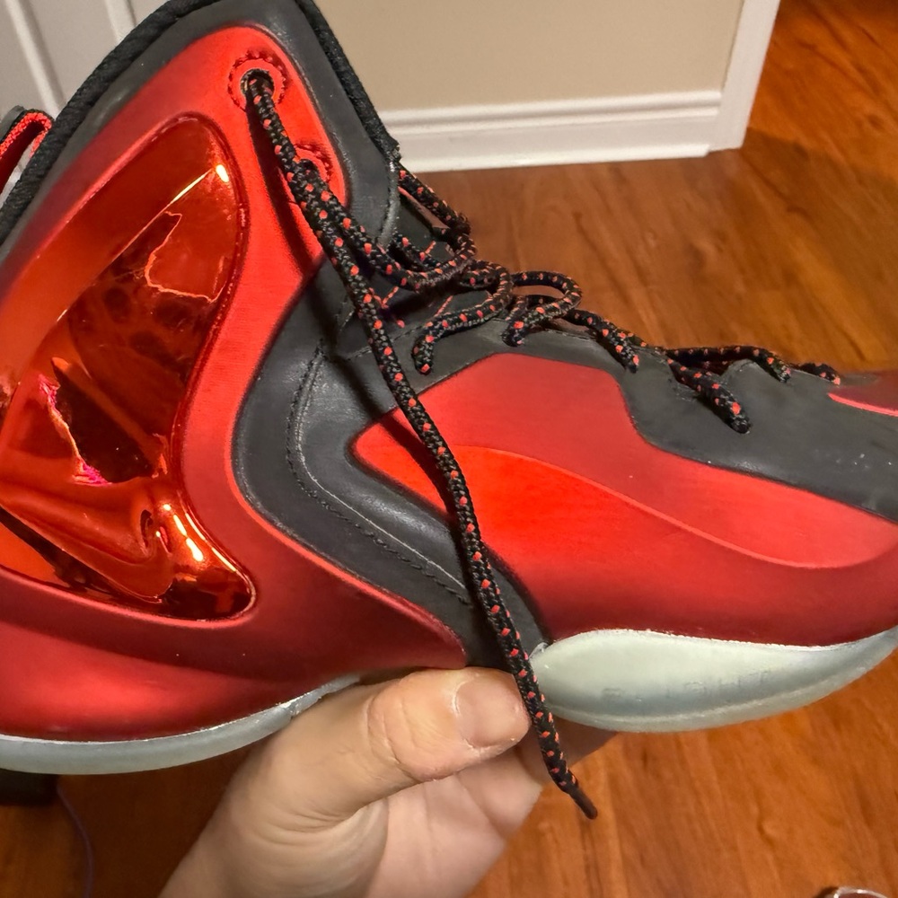 Red and Black High-Top Nike Air PennyV